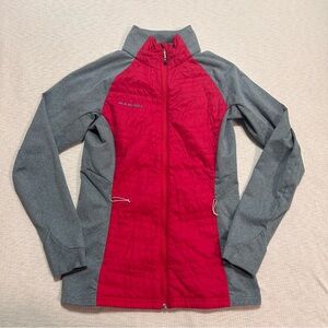 Mammut Jacket Womens Small Pink Gray Teewinot Hybrid‎ Hiking Trekking